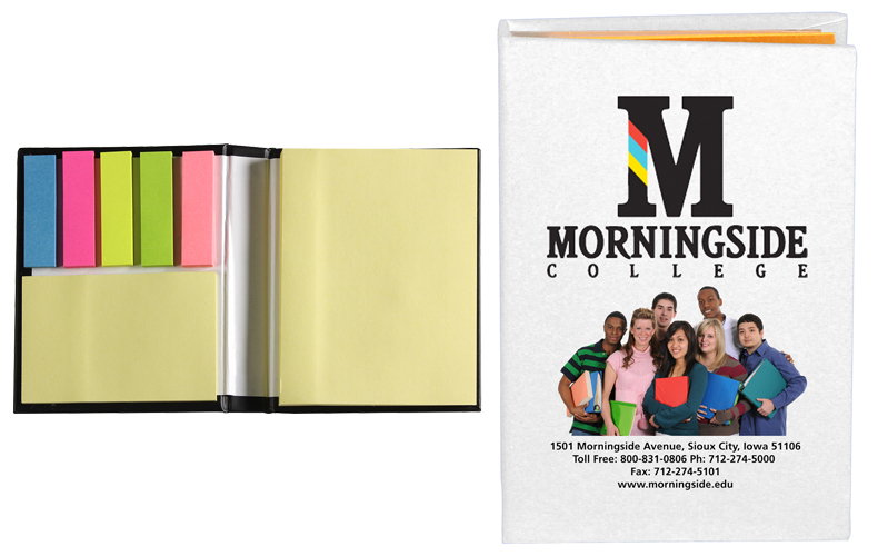 PhotoImage ® Full Color Imprint* Compact Sticky Notes and Flags Notepad Notebook